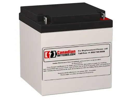 Unibo Gb12-28 Replacement Battery – 12V 26Ah Sealed Lead Acid With F3 Nut-And-Bolt Terminals 1