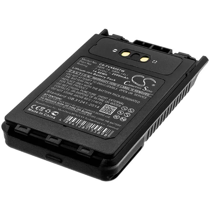 Yaesu Ft-1Dr/Ft-2Dr Two-Way Radio Battery – 7.4V 2000Mah Li-Ion (Sbr-14, 14.8Wh) 1