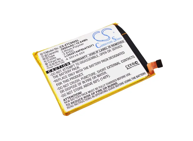 Zte Axon Mini (B2015) Li-Polymer Smartphone Battery – 3.8V, 2800Mah, 10.64Wh 1